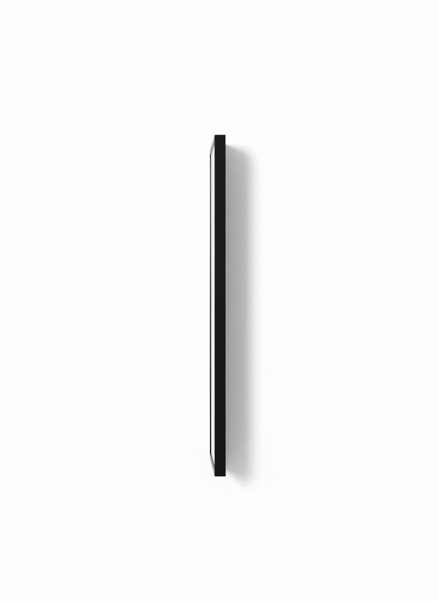 Black Rectangular Wall Mirror