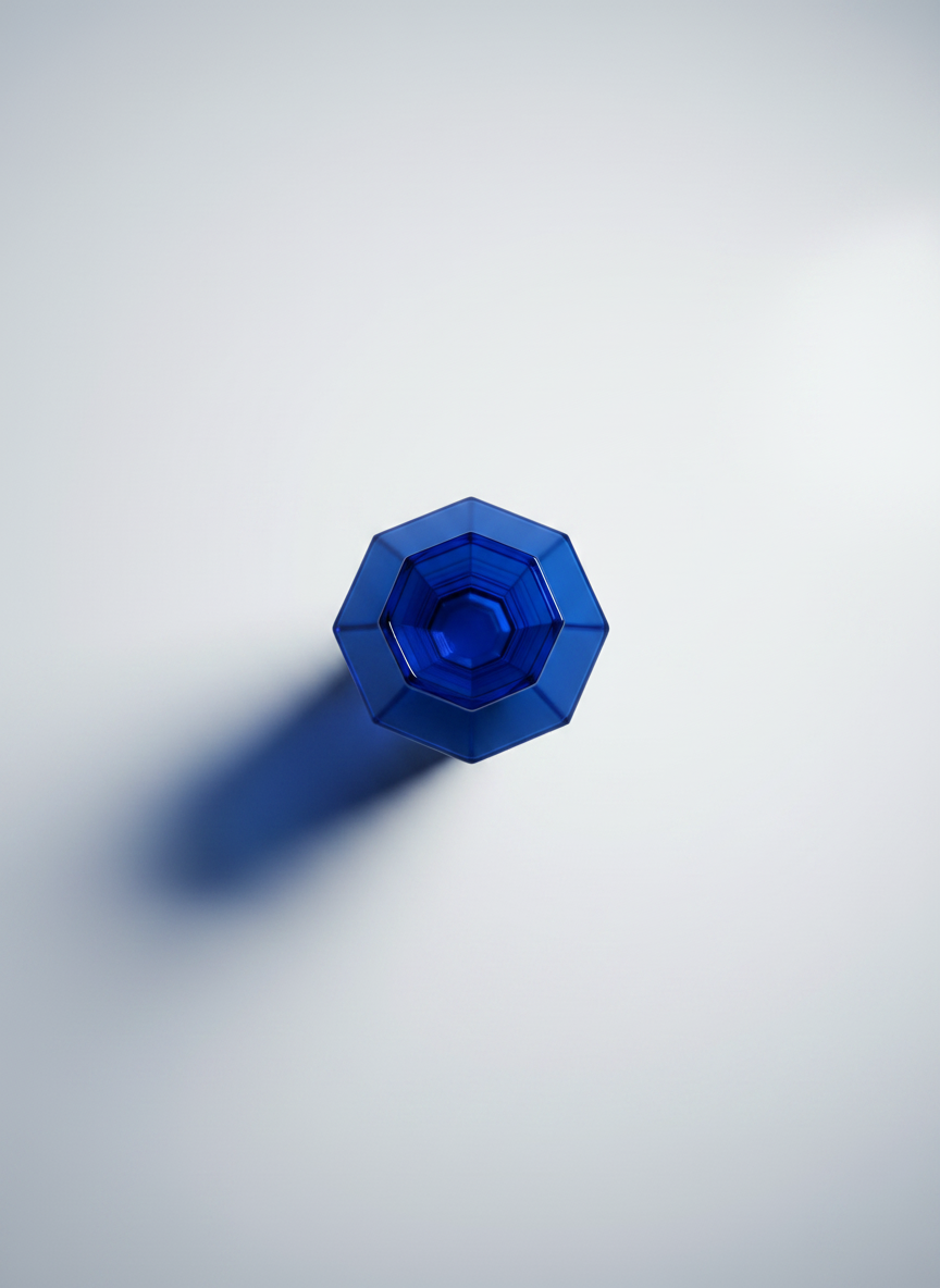 Blue Angular Vase