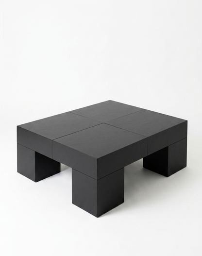 Black Block Coffee Table