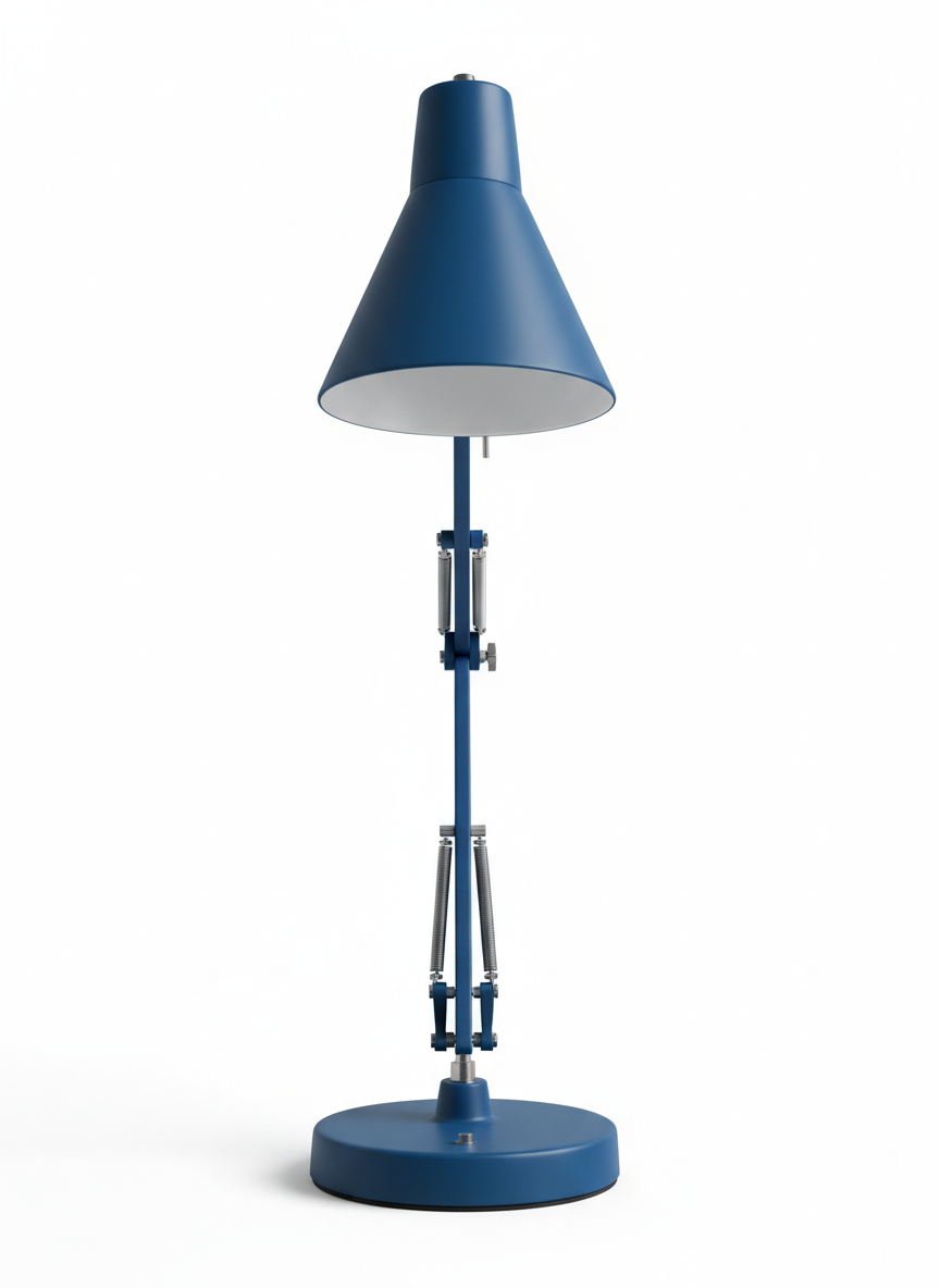 Blue Tapered Desk Lamp