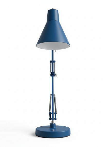 Blue Tapered Desk Lamp