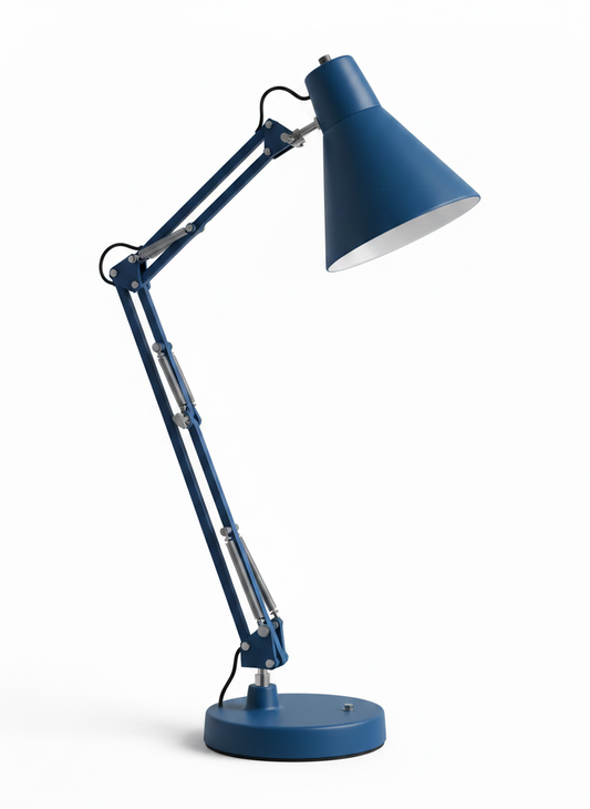 Blue Tapered Desk Lamp