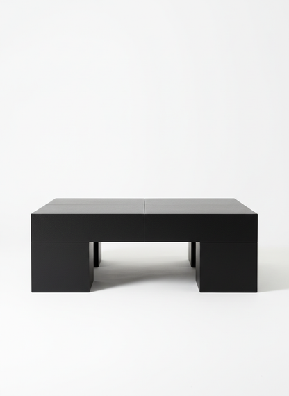 Black Block Coffee Table