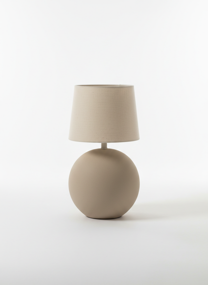 Beige Ceramic Bedside Lamp