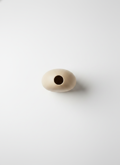 Beige Oval Vase