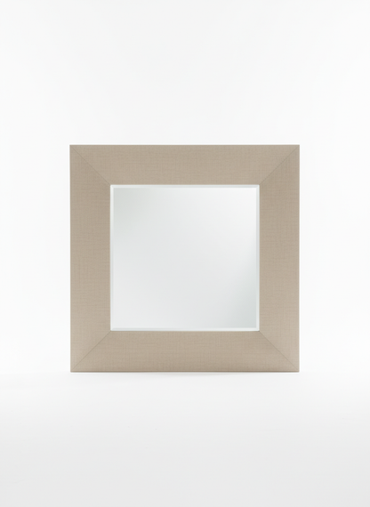Beige Square Mantel Mirror