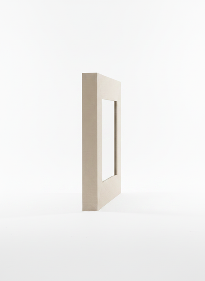 Beige Square Mantel Mirror