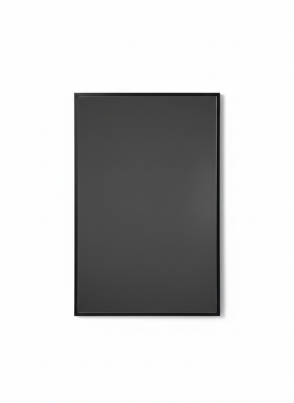 Black Rectangular Wall Mirror