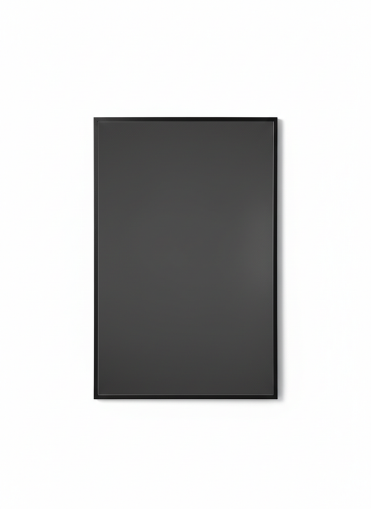Black Rectangular Wall Mirror