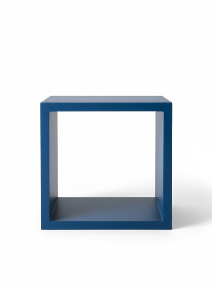 Blue Cube End Table