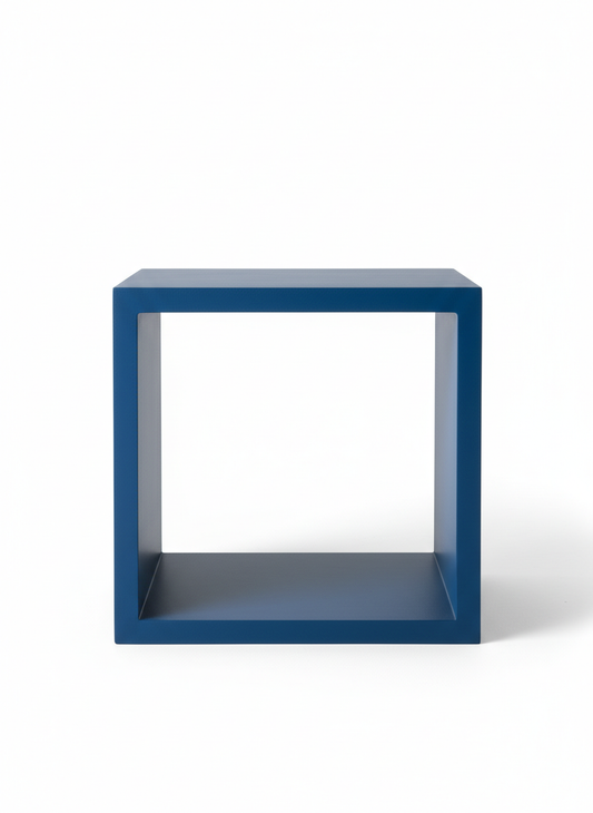 Blue Cube End Table