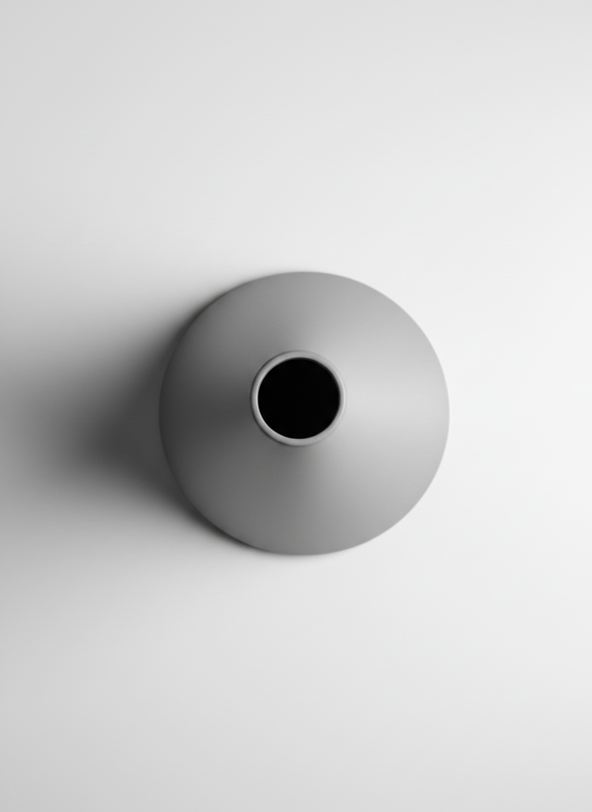 Gray Conical Vase