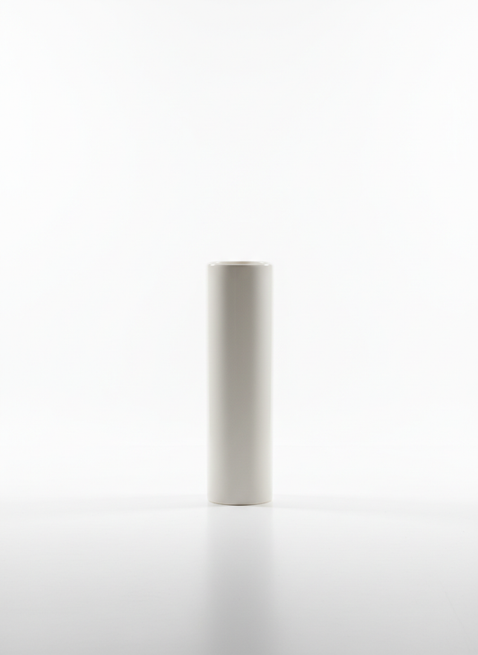 White Cylinder Vase